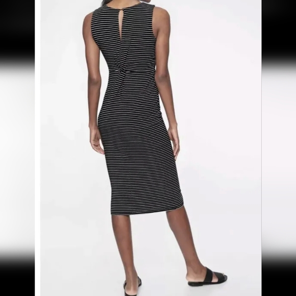 Athleta Stripe Twist Back Dress - Picture 6 of 6